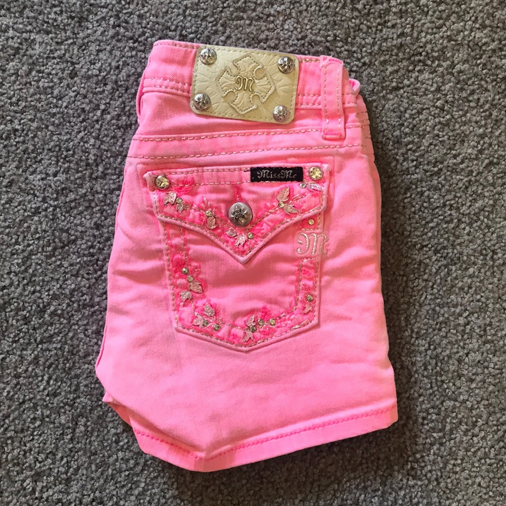 Miss me neon pink shorts